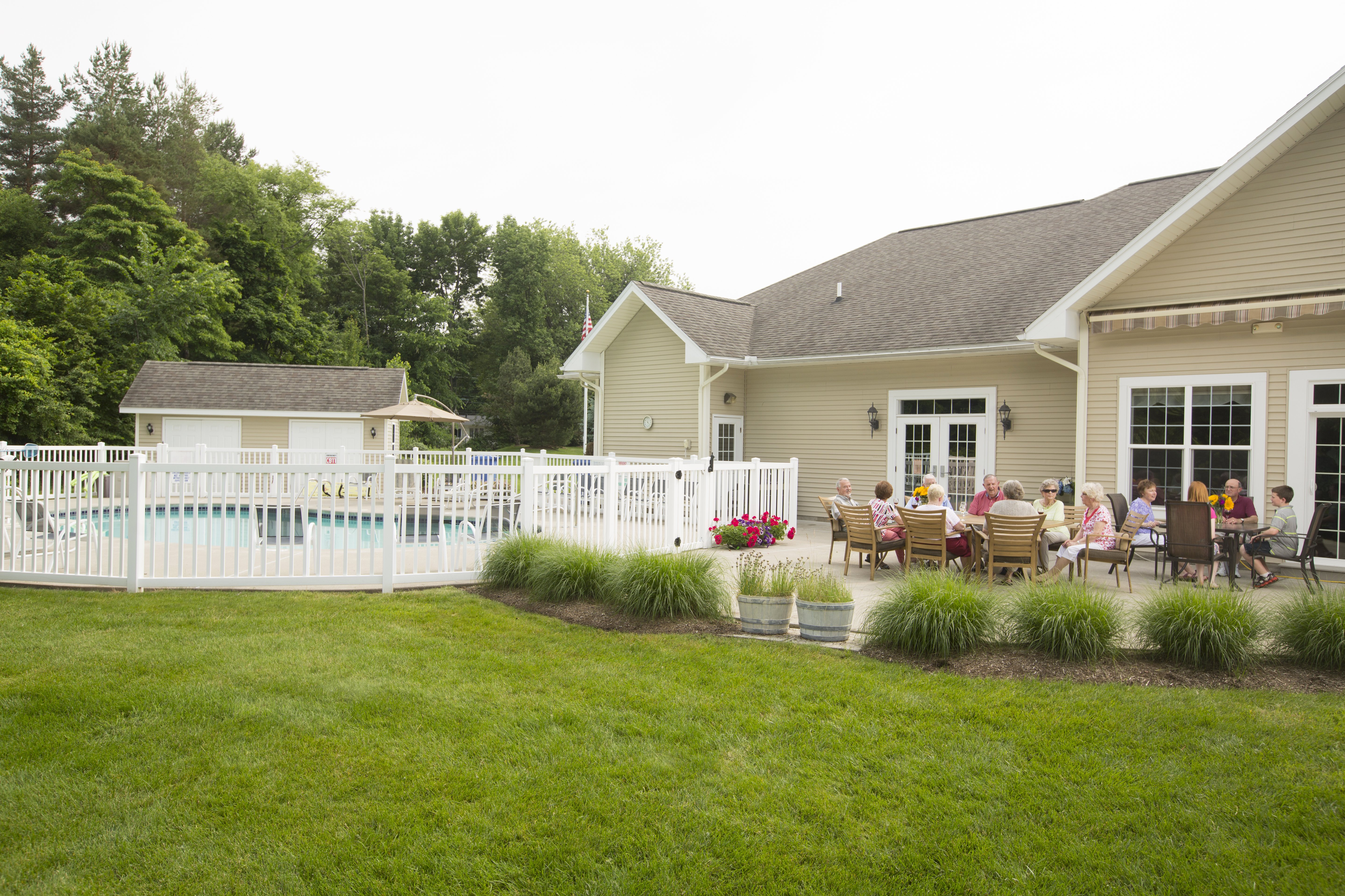 Pool at The Clubhouse at The Townhomes at Mill Landing