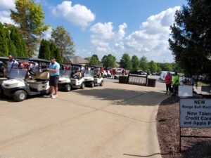 Charity Golf Tournament Cart Lineup