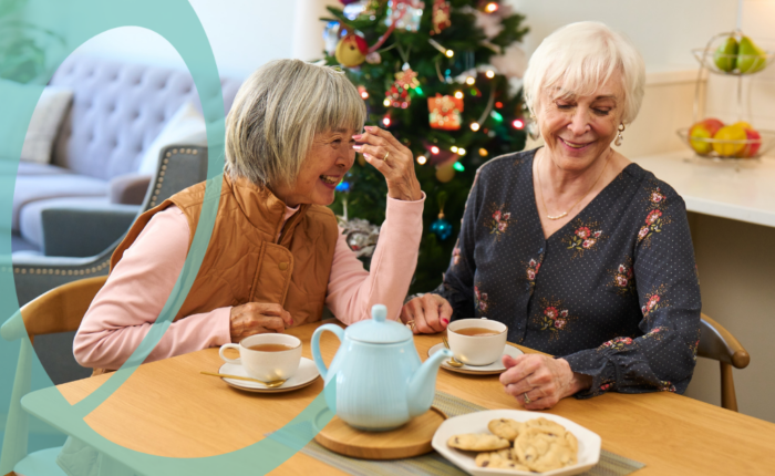 Women drinking tea