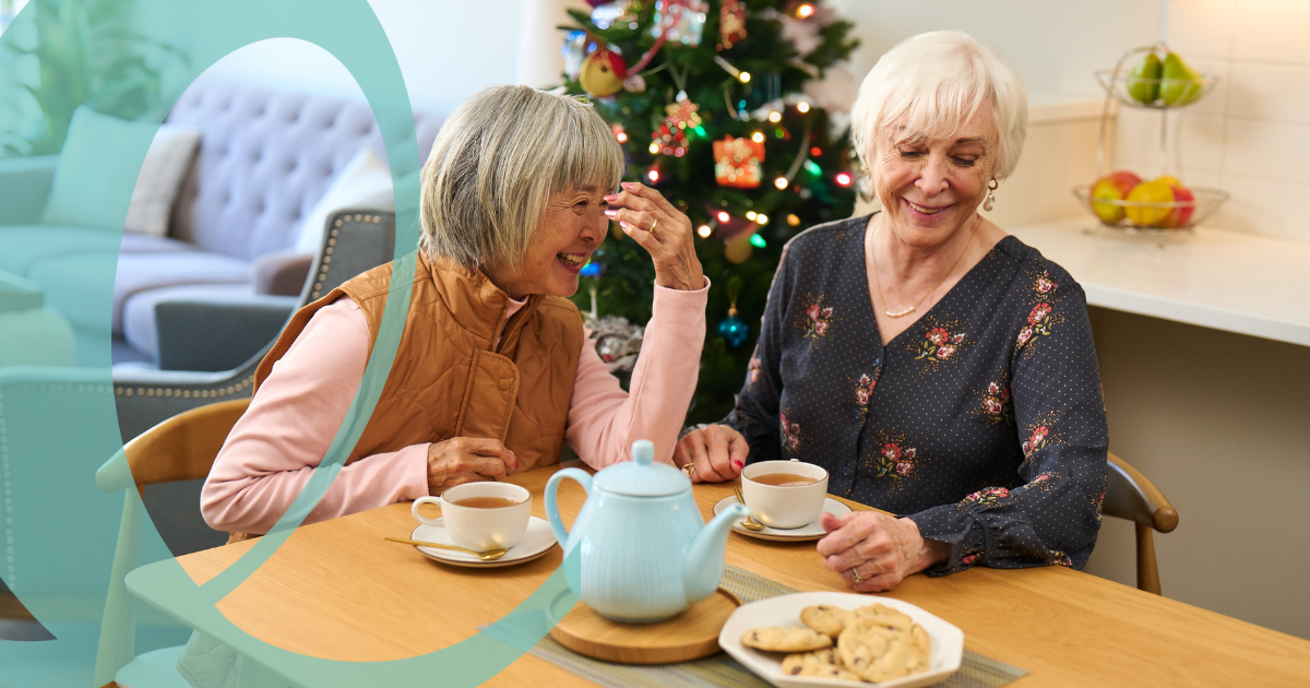 Women drinking tea